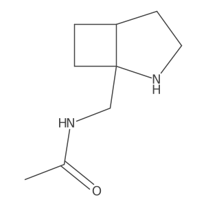 N-({2-azabicyclo[3.2.0]heptan-1-yl}methyl)acetamide Structure