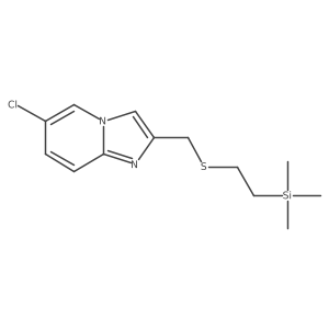 6-Chloro-2-({[2-(trimethylsilyl)ethyl]sulfanyl}methyl)imidazo[1,2-a]pyridine Structure