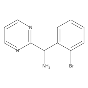 (2-Bromophenyl)(pyrimidin-2-yl)methanamine结构式
