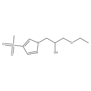 1-ethoxy-3-(4-methanesulfonyl-1H-pyrazol-1-yl)propan-2-ol Structure