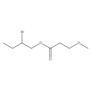 2-Bromobutyl 3-methoxypropanoate结构式