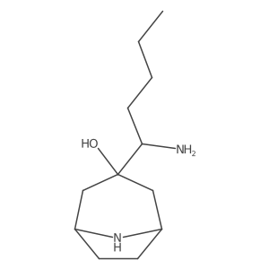 3-(1-Aminopentyl)-8-azabicyclo[3.2.1]octan-3-ol结构式