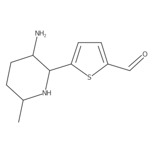 5-(3-Amino-6-methylpiperidin-2-yl)thiophene-2-carbaldehyde结构式