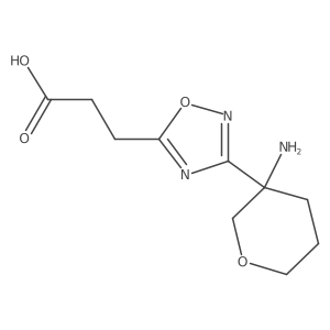 3-[3-(3-Aminooxan-3-yl)-1,2,4-oxadiazol-5-yl]propanoic acid结构式