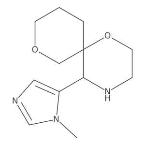 5-(1-methyl-1H-imidazol-5-yl)-1,8-dioxa-4-azaspiro[5.5]undecane Structure