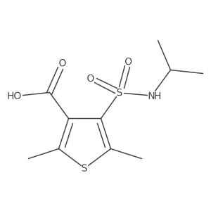 2,5-Dimethyl-4-[(propan-2-yl)sulfamoyl]thiophene-3-carboxylic acid结构式