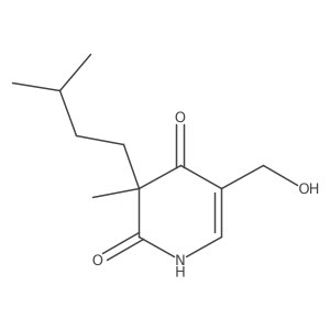 5-(Hydroxymethyl)-3-methyl-3-(3-methylbutyl)-1,2,3,4-tetrahydropyridine-2,4-dione Structure