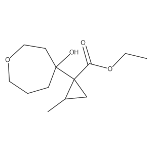 Ethyl 1-(4-hydroxyoxepan-4-yl)-2-methylcyclopropane-1-carboxylate Structure