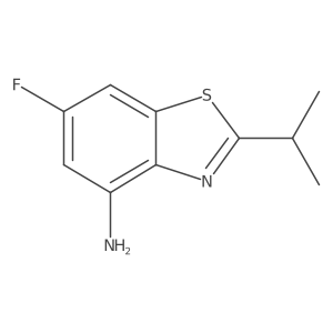 6-Fluoro-2-(propan-2-yl)-1,3-benzothiazol-4-amine结构式