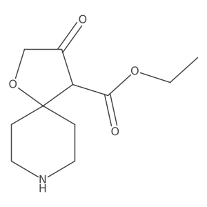 Ethyl 3-oxo-1-oxa-8-azaspiro[4.5]decane-4-carboxylate结构式