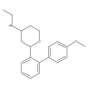 (2S,4R)-N-Ethyl-2-(4'-methoxybiphenyl-2-yl)tetrahydro-2h-pyran-4-amine Structure