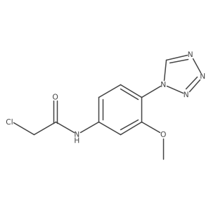 2-Chloro-n-[3-methoxy-4-(1h-tetrazol-1-yl)phenyl]acetamide Structure