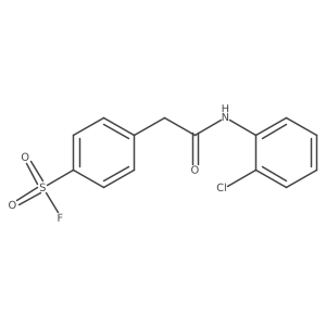 4-{[(2-Chlorophenyl)carbamoyl]methyl}benzene-1-sulfonyl fluoride结构式