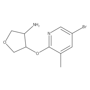 4-[(5-Bromo-3-methylpyridin-2-yl)oxy]oxolan-3-amine Structure