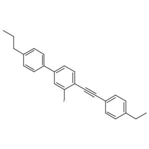 4-((4-Ethylphenyl)ethynyl)-3-fluoro-4'-propyl-1,1'-biphenyl Structure