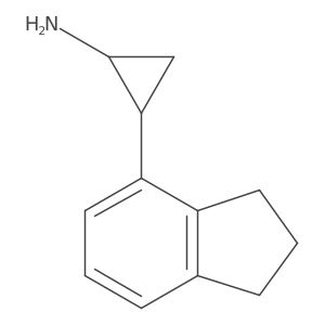 rac-(1R,2S)-2-(2,3-dihydro-1H-inden-4-yl)cyclopropan-1-amine Structure