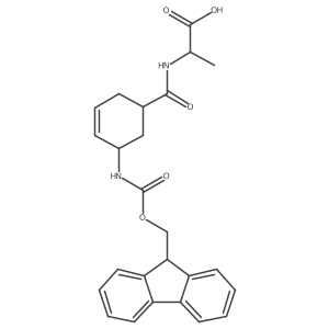 (2R)-2-{[(1RS,5SR)-5-({[(9H-fluoren-9-yl)methoxy]carbonyl}amino)cyclohex-3-en-1-yl]formamido}propanoic acid Structure