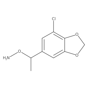 O-[1-(7-chloro-1,3-dioxaindan-5-yl)ethyl]hydroxylamine结构式