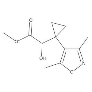 methyl 2-[1-(3,5-dimethylisoxazol-4-yl)cyclopropyl]-2-hydroxy-acetate Structure