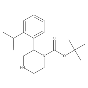 Tert-butyl 2-[2-(propan-2-yl)phenyl]piperazine-1-carboxylate Structure