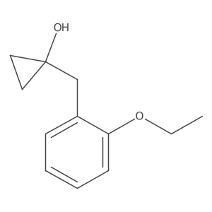 1-[(2-Ethoxyphenyl)methyl]cyclopropan-1-ol结构式
