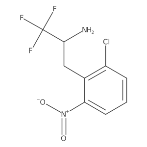 3-(2-Chloro-6-nitrophenyl)-1,1,1-trifluoropropan-2-amine结构式