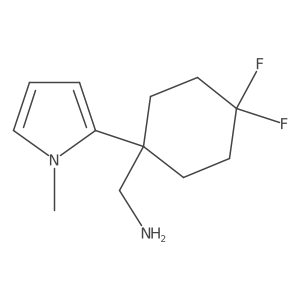 [4,4-difluoro-1-(1-methyl-1H-pyrrol-2-yl)cyclohexyl]methanamine Structure