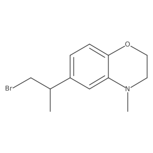 6-(1-bromopropan-2-yl)-4-methyl-3,4-dihydro-2H-1,4-benzoxazine Structure