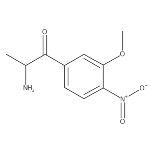 2-Amino-1-(3-methoxy-4-nitrophenyl)propan-1-one Structure
