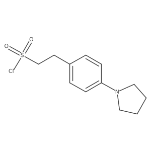 2-[4-(Pyrrolidin-1-yl)phenyl]ethane-1-sulfonyl chloride Structure