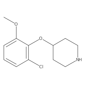 4-(2-Chloro-6-methoxyphenoxy)piperidine结构式