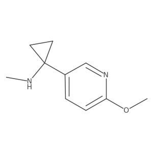 1-(6-methoxypyridin-3-yl)-N-methylcyclopropan-1-amine Structure