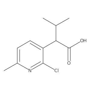 2-(2-Chloro-6-methylpyridin-3-yl)-3-methylbutanoic acid Structure