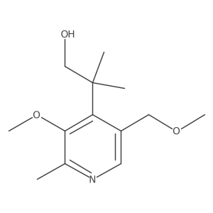 2-[3-Methoxy-5-(methoxymethyl)-2-methylpyridin-4-yl]-2-methylpropan-1-ol结构式