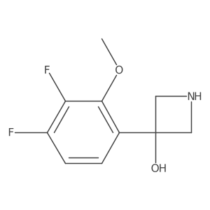 3-(3,4-Difluoro-2-methoxyphenyl)azetidin-3-ol Structure