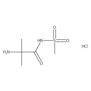 2-Amino-2-methyl-N-methylsulfonylpropanamide;hydrochloride Structure