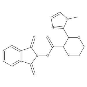 rac-1,3-dioxo-2,3-dihydro-1H-isoindol-2-yl (2R,3R)-2-(1-methyl-1H-imidazol-2-yl)oxane-3-carboxylate Structure