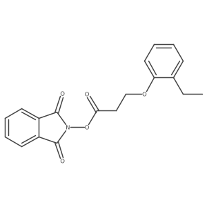 1,3-dioxo-2,3-dihydro-1H-isoindol-2-yl 3-(2-ethylphenoxy)propanoate结构式