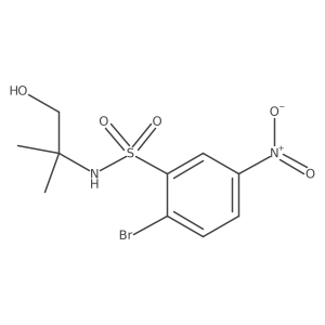 2-bromo-N-(1-hydroxy-2-methylpropan-2-yl)-5-nitrobenzenesulfonamide Structure