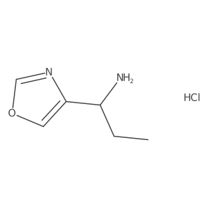 1-(1,3-Oxazol-4-yl)propan-1-amine;hydrochloride Structure