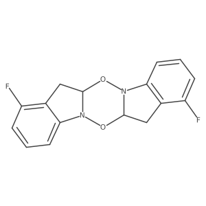 [1,4,2,5]Dioxadiazino[2,3-a:5,6-aa(2)]diindole, 1,8-difluoro-6a,7,13a,14-tetrahydro-结构式