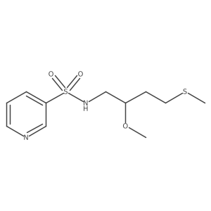 N-[2-methoxy-4-(methylsulfanyl)butyl]pyridine-3-sulfonamide结构式