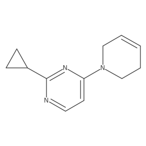 2-Cyclopropyl-4-(1,2,3,6-tetrahydropyridin-1-yl)pyrimidine Structure