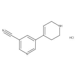 1',2',3',6'-Tetrahydro-[3,4'-bipyridine]-5-carbonitrile hydrochloride Structure