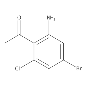 1-(2-Amino-4-bromo-6-chlorophenyl)ethan-1-one Structure
