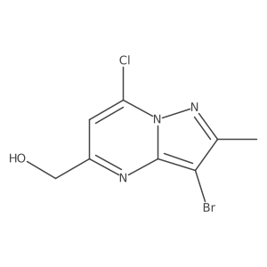 (3-Bromo-7-chloro-2-methylpyrazolo[1,5-a]pyrimidin-5-yl)methanol Structure
