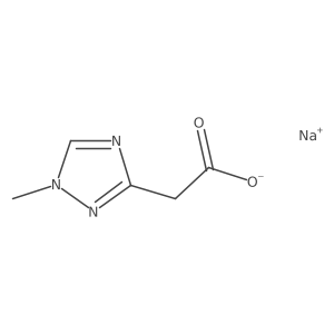 sodium 2-(1-methyl-1H-1,2,4-triazol-3-yl)acetate Structure