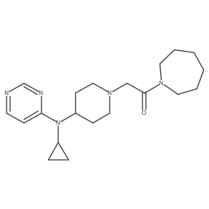 1-(Azepan-1-yl)-2-{4-[cyclopropyl(pyrimidin-4-yl)amino]piperidin-1-yl}ethan-1-one Structure
