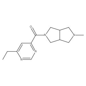 4-Ethyl-6-{5-methyl-octahydropyrrolo[3,4-c]pyrrole-2-carbonyl}pyrimidine结构式