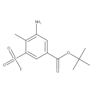 Tert-butyl 3-amino-5-(fluorosulfonyl)-4-methylbenzoate Structure